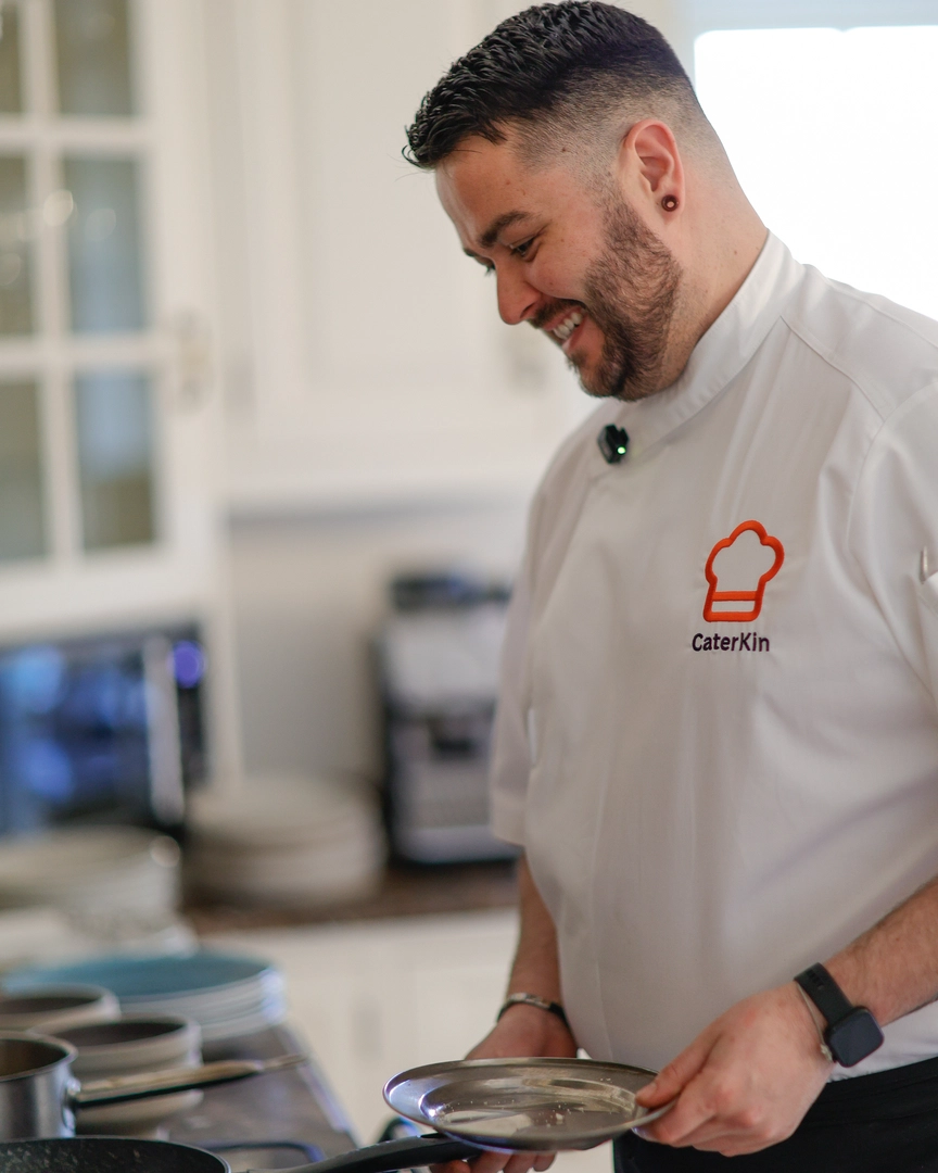 CaterKin host cooking and serving guests